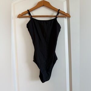 Bloch Women’s Petite Black Spaghetti Strap Leotard